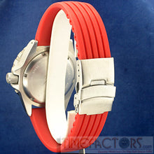 Load image into Gallery viewer, TIMEFACTORS STRIPED SILICONE RED/BLUE/BLACK

