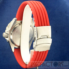 Load image into Gallery viewer, TIMEFACTORS STRIPED SILICONE RED/BLUE/BLACK