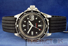 Load image into Gallery viewer, TIMEFACTORS STRIPED SILICONE RED/BLUE/BLACK