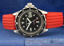 Load image into Gallery viewer, TIMEFACTORS STRIPED SILICONE RED/BLUE/BLACK