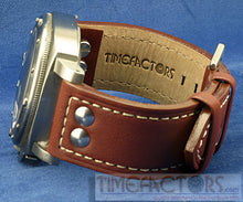 Load image into Gallery viewer, TIMEFACTORS AVIATOR PARALLEL STRAP WITH FISHTAIL BUCKLE