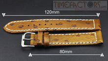 Load image into Gallery viewer, TIMEFACTORS CALF LEATHER OSTRICH GRAIN
