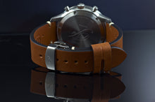 Load image into Gallery viewer, PRECISTA AEROTIMER PRS-45 LEATHER STRAP ON DEPLOYANT STRAP
